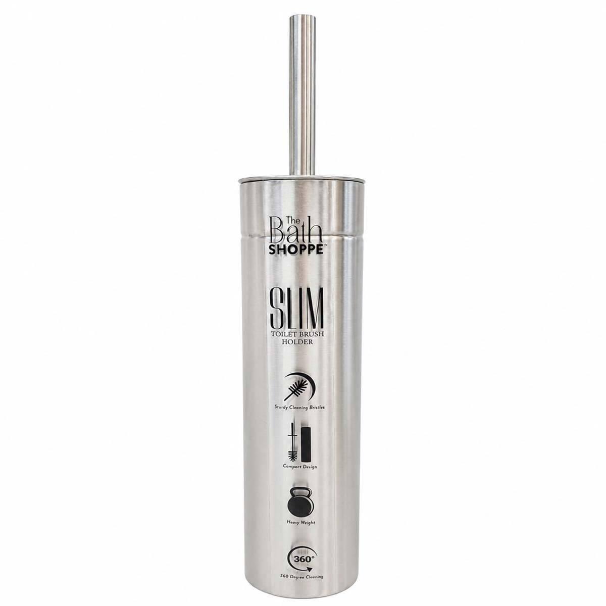 Heavy Slim Toilet Brush - Satin Nickel