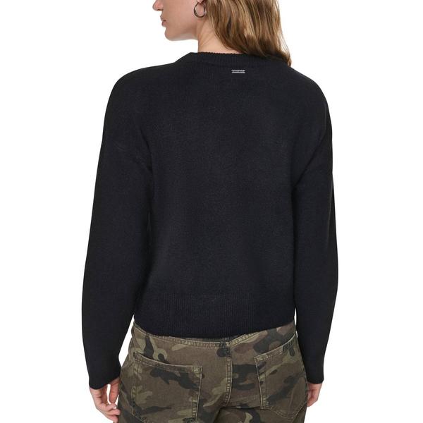 Womens DKNY Jeans Long Sleeve Solid Sweater