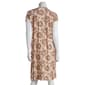 Womens Gabriella Short Sleeve Henley Peach Floral Nightgown - image 2
