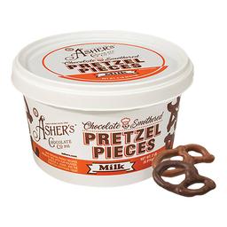 Ashers(R) Chocolate Co. Milk Chocolate 2lb. Pretzel Pieces Tub