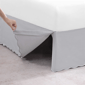 Stone Cottage Solid Scallop Grey Tailored Bed Skirt - image 7