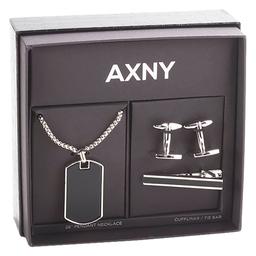 Mens Gentlemen''s Classics(tm) Silver Necklace/Tie Bar/Cuff Link Set