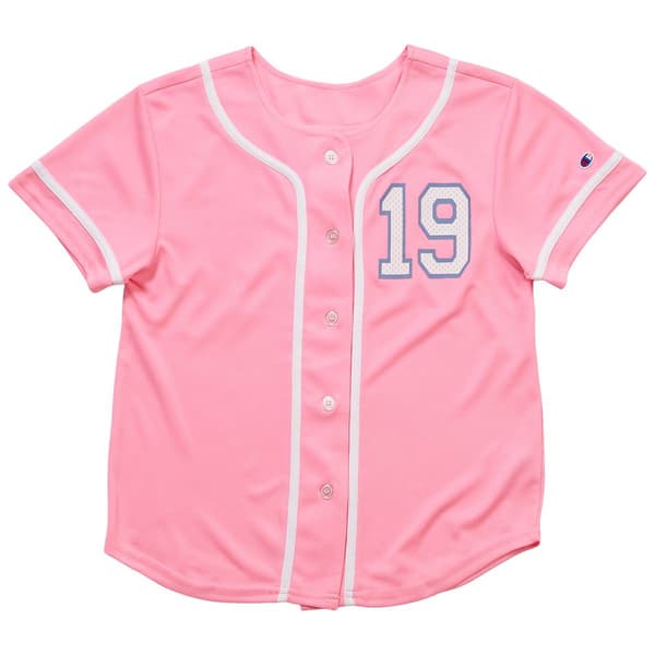 Girls (7-16) Champion(R) Short Sleeve Baseball Jersey - image 