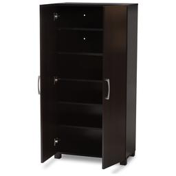 Baxton Studio Marine 2 Door Wood Entryway Shoe Storage Cabinet