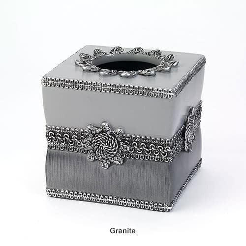 Avanti Braided Medallion Tissue Box Cover
