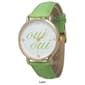 Womens Olivia Pratt Oui Oui Leather Strap Watch - 13445 - image 3