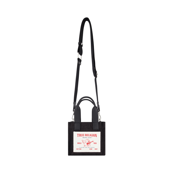 True Religion Mini Black Denim Tote