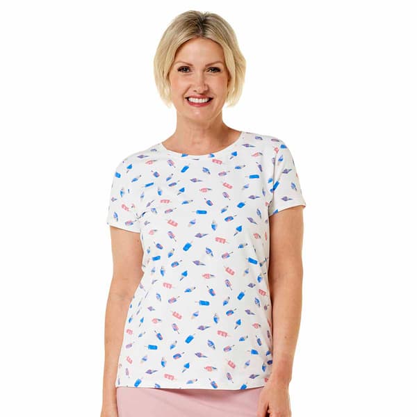 Plus Size Preswick & Moore(R) Short Sleeve Ice Cream Crew Neck Tee - image 
