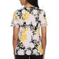 Womens Rafaella&#174; Short Dot Sleeve Floral Tapestry Tee - image 3