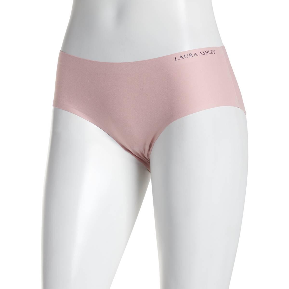 Womens Laura Ashley® Brushed Micro Laser Hipster Panties...