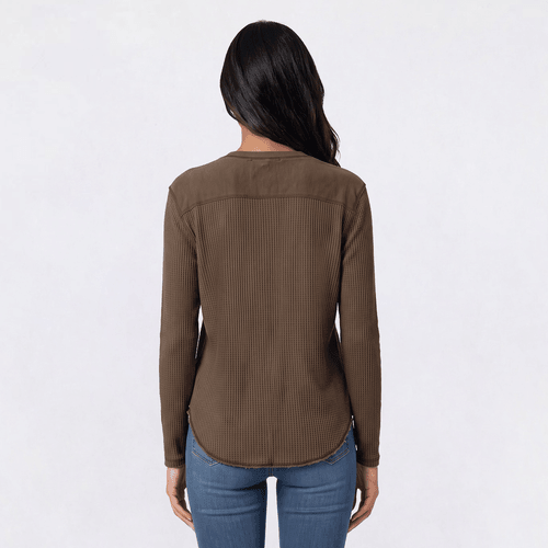 Juniors Wallflower Parker Vintage Waffle Slouch Tunic Tee