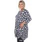 Plus Size White Mark Printed Geometric Circle Tunic - image 6