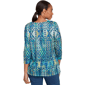 Womens Ruby Rd. Fall Flair 3/4 Sleeve Kaleidoscope Blouse - image 2