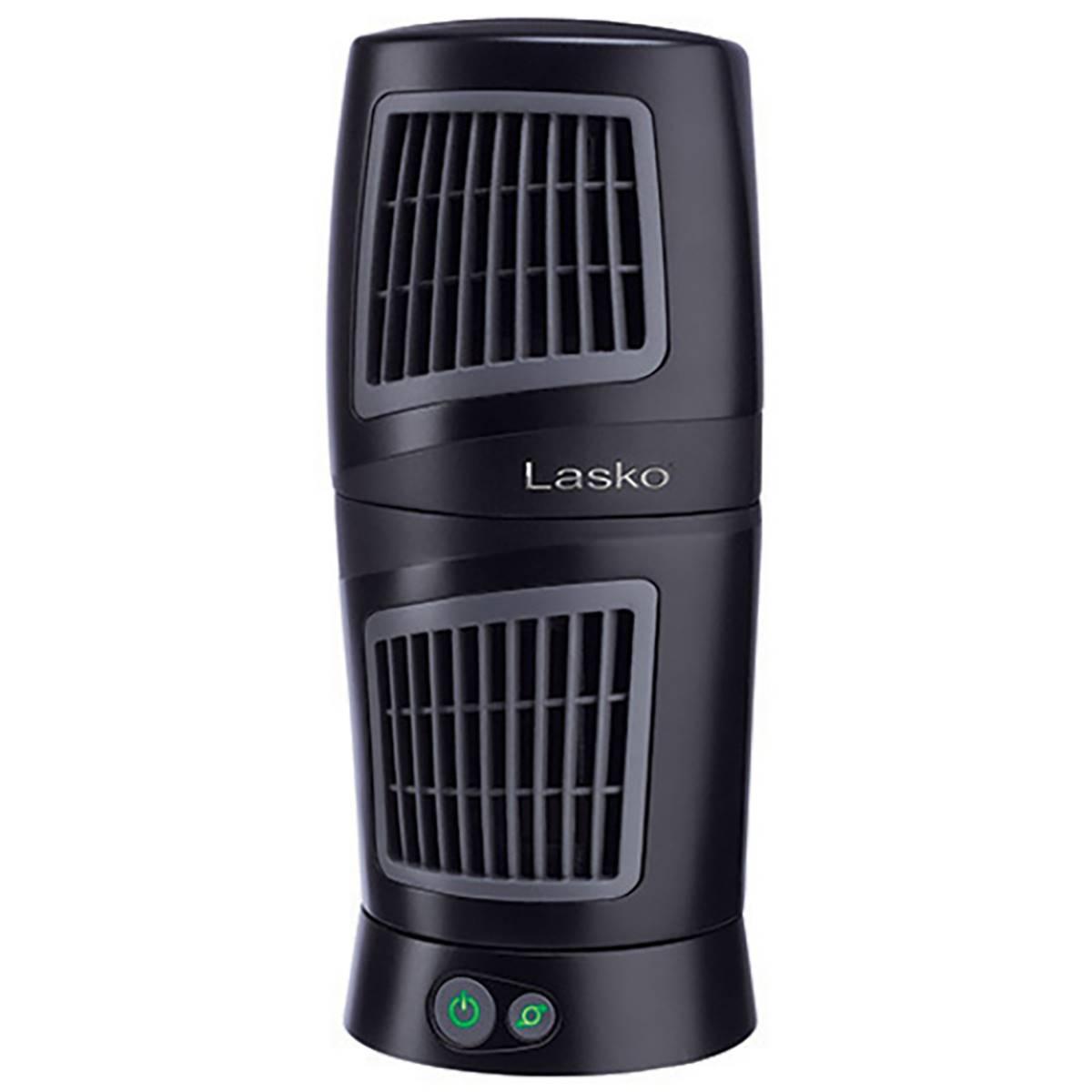 Lasko Twist-Top Desktop Tower Fan with 3 Speeds