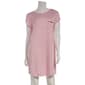 Womens Laura Ashley® Short Sleeve Pink Bow Nightshirts - image 2