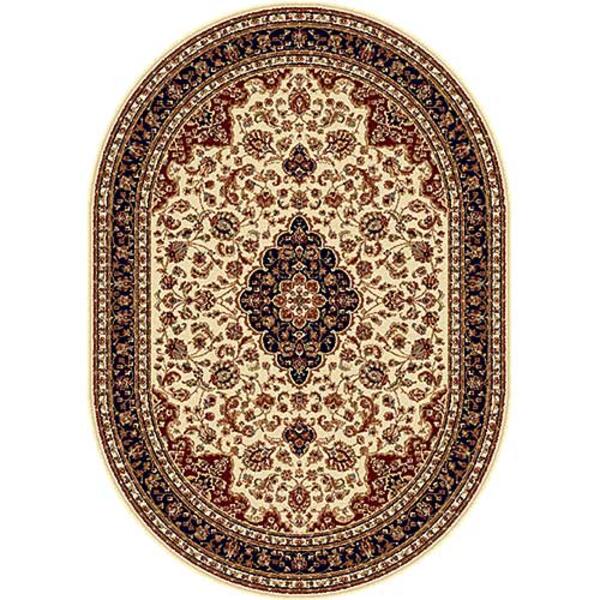 Tayse Sensation Kirsten Oval Area Rug - Beige - image 