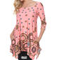 Womens White Mark Erie Tunic with Bell Sleeves - image 4