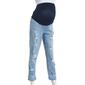 Womens Harper Grey Maternity Over The Belly Destructed Jeans - image 1