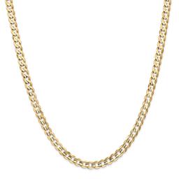 Gold Classics™ 5.25mm. 14k Open Concave Curb Necklace