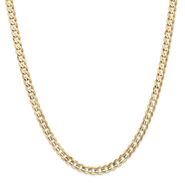 Gold Classics&#8482; 5.25mm. 14k Open Concave Curb Necklace