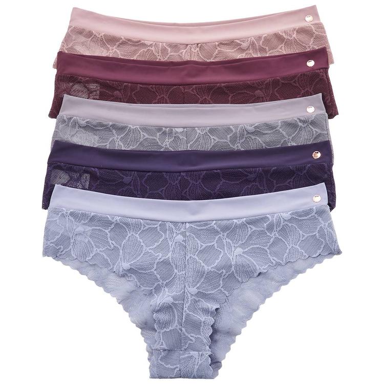 Womens Danskin 5Pk Hipster Panties - DS8576-5PKA