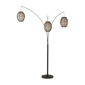 HomeRoots 82 Bronze Three Light Tree Floor Lamp With Beige Wick - image 1