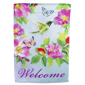 Northlight Welcome Hummingbird Floral Outdoor Garden Flag - image 2