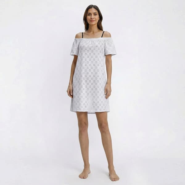 Womens Cover Me Crochet Off The Shoulder Cover Up Dress