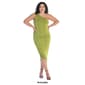 Plus Size 24/7 Comfort Apparel One Shoulder Ruched Bodycon Dress - image 6