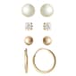 10kt. Yellow Gold Pearl Earrings Set - image 2