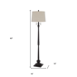 HomeRoots 63in. Rust Two Light Floor Lamp with Shade - image 3