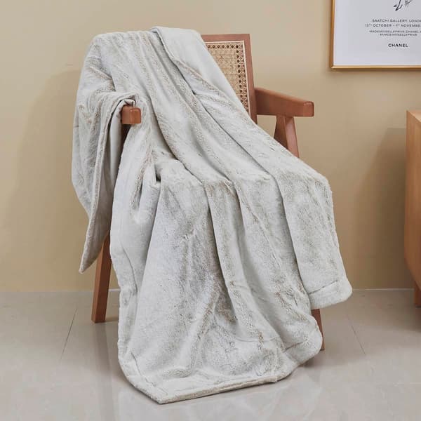Dream Theory Rabbit Fur to Mink Throw