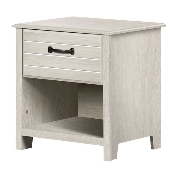 South Shore Ulysses Winter Oak 1-Drawer Nightstand - image 