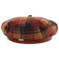 Womens Steve Madden Plaid Beret Hat - image 1