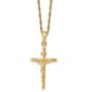 Gold Classics(tm) 10kt. 18in. Crucifix Chain Necklace - image 1