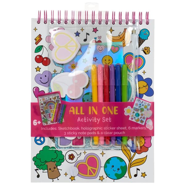 Girls Votum Groovy Feeling Sketchbook with Pens - image 
