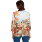 Womens Alfred Dunner Classics_F5 Farm Landscape Harvest Top - image 2