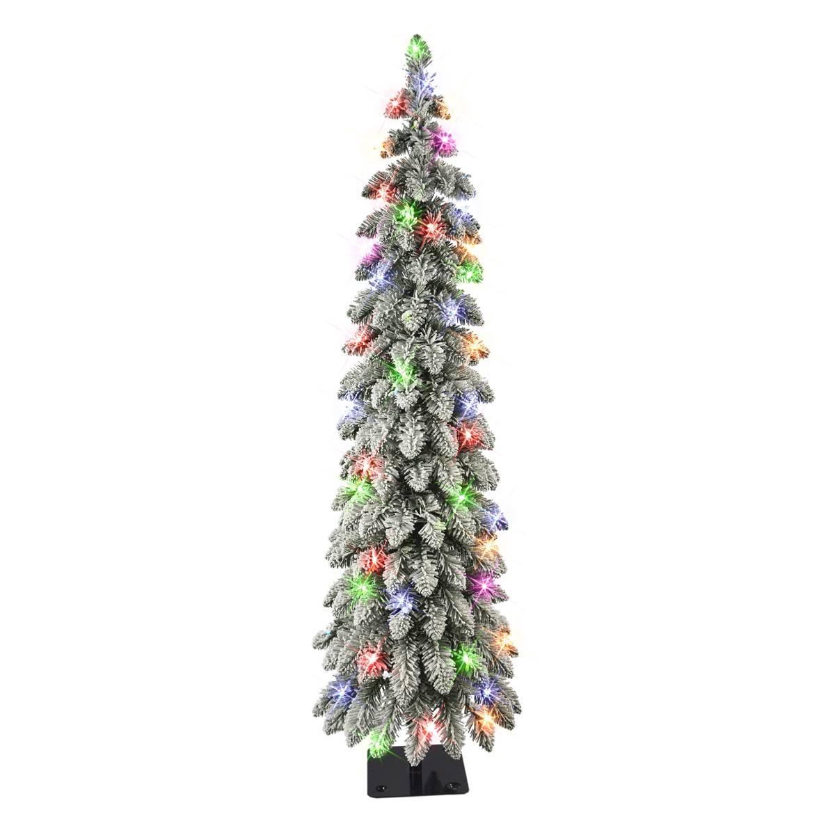 Puleo International 4ft. Incandescent Flocked Alpine Pencil...