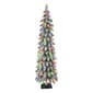 Puleo International 4ft. Incandescent Flocked Alpine Pencil Tree - image 1