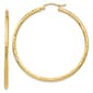 Gold Classics(tm) 14kt. Gold Diamond Cut 45mm Hoop Earrings - image 1