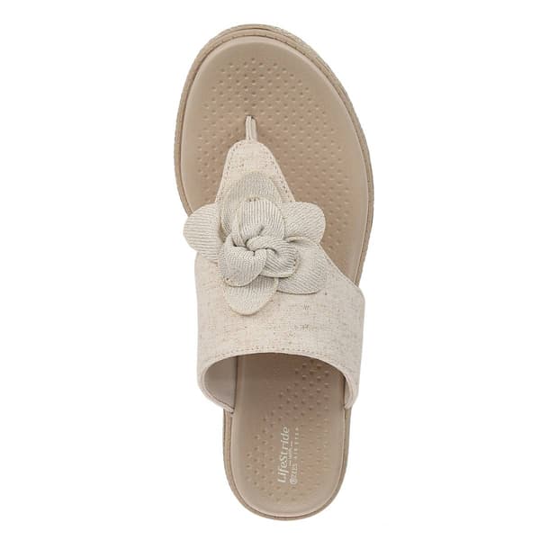 Womens LifeStride Bloom Wedge Thong Sandals
