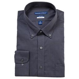Mens Preswick & Moore Twill Dress Shirt - Black Checkered