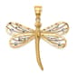 Gold Classics&#40;tm&#41; 14kt. & White Rhodium Dragonfly Pendant - image 1