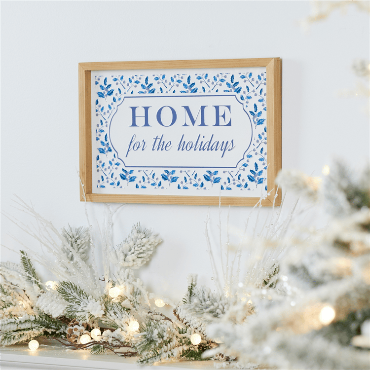 Melrose 15.5in. Framed Home for the Holidays Sign