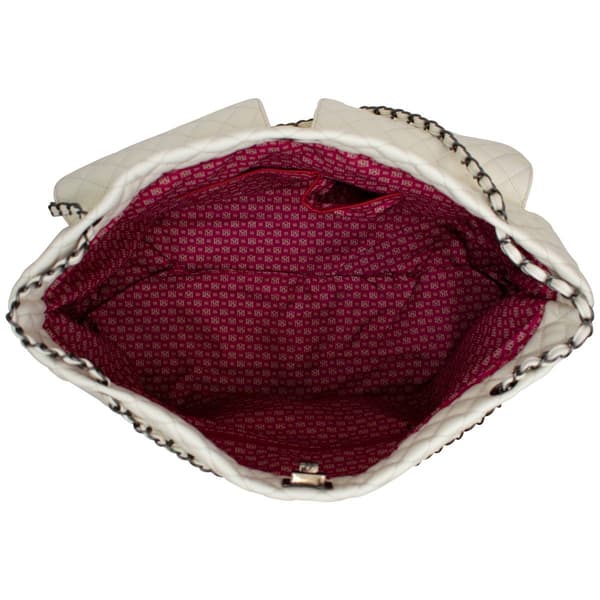 Badgley Mischka Diana XL Leather Tote Weekender Travel Bag