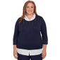 Plus Size Alfred Dunner Saratoga Springs Metallic Studded Textur - image 1