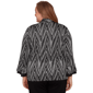 Plus Size Alfred Dunner Barcelona Chevron Two In One Blouse - image 2