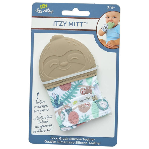 Itzy Ritzy Itzy Mitt&#40;tm&#41; Sloth Teething Mitten - image 
