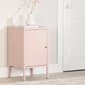 South Shore Crea Pale Pink Metal 1-Door End Table - image 2