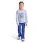 Girls (4-6x) adidas(R) Ruffle Raglan Tee & Flared Pant Set - image 1